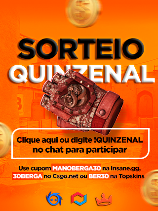 Banner do sorteio - MANOBERGA - QUINZENAL