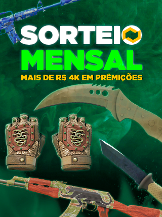 Banner do sorteio - SORTEIO SETEMBRO CSGO.NET
